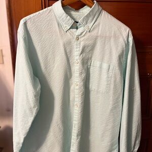 Men's Light Green Button -Down Shirt